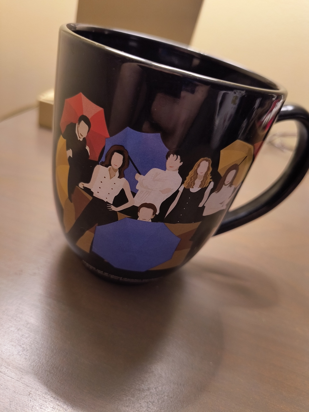 FRIENDS Black Illustrated Ceramic Mug